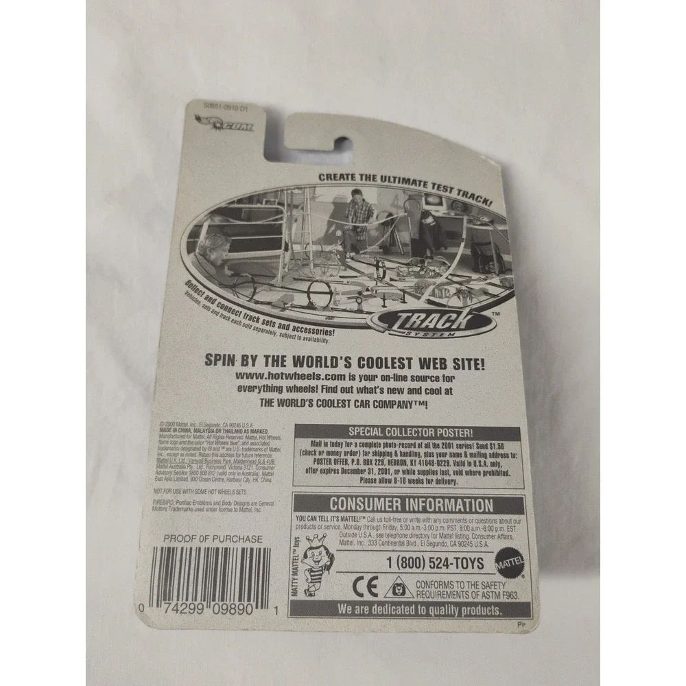 Hot Wheels 2001 Firebird #121‎ Mattel Handy Silver